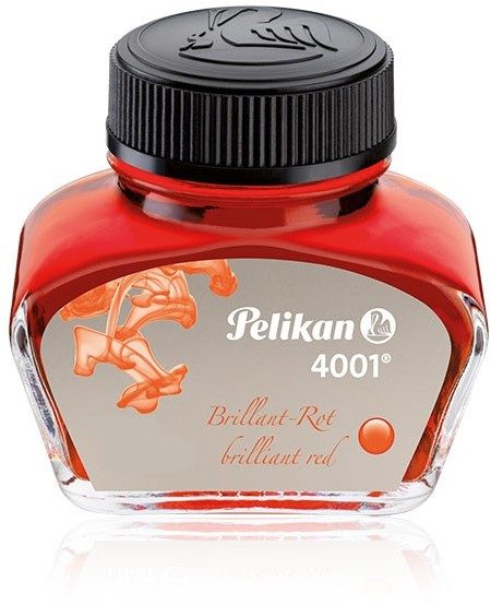 Pelikan 4001 rode inkt