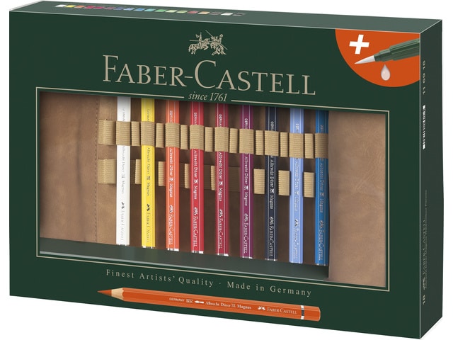Faber-Castell Aquarelpotlood roletui met penseel
